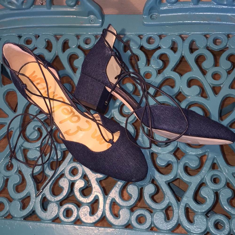 Sam Edelman denim heels